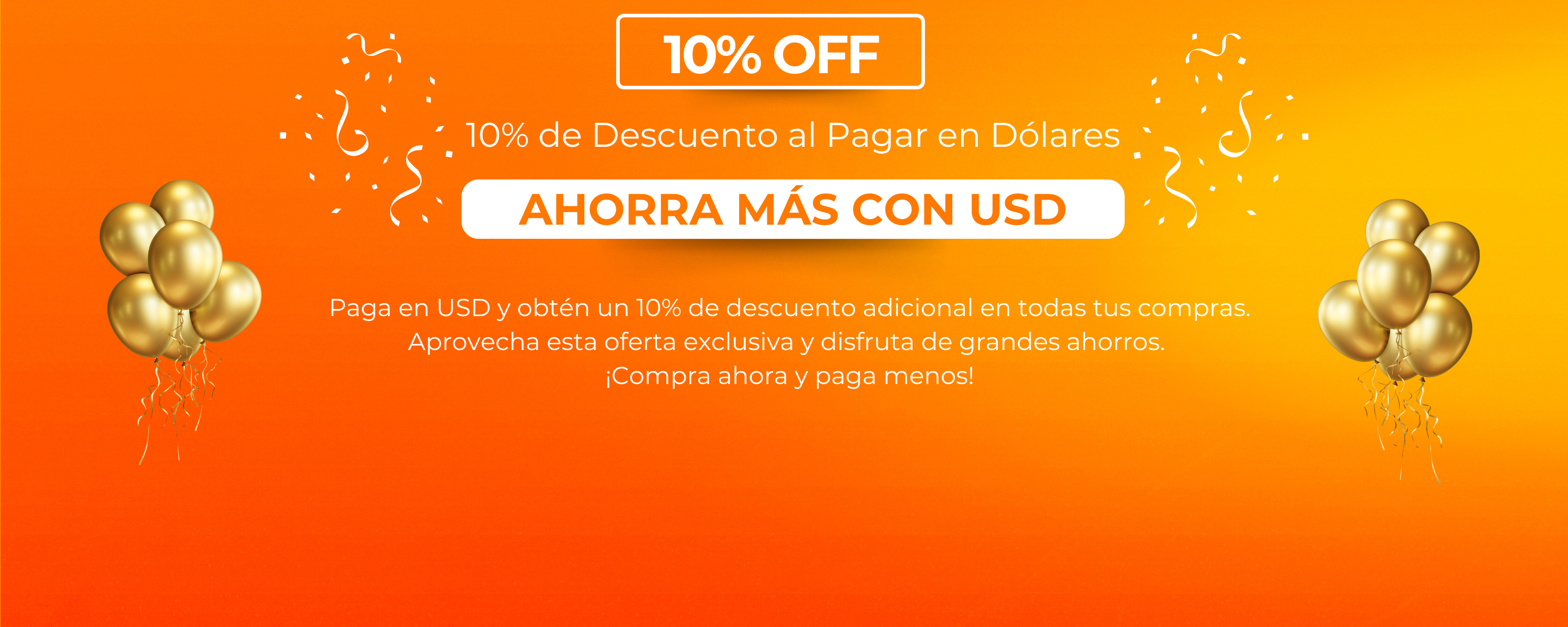 Ahorra mas al pagar en USD